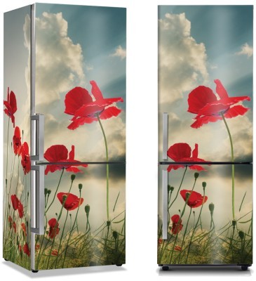 Κόκκινες παπαρούνες, Φύση, Αυτοκόλλητα ψυγείου, 50 x 85 εκ. (44507)
