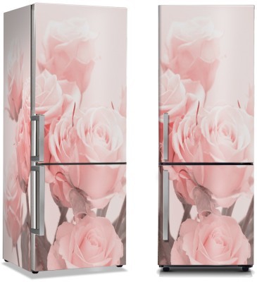 Ροζ παιώνιες, Φύση, Αυτοκόλλητα ψυγείου, 50 x 85 εκ. (44532)