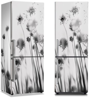 Ηλίανθοι από χαμηλά, Φύση, Αυτοκόλλητα ψυγείου, 50 x 85 εκ. (44555)