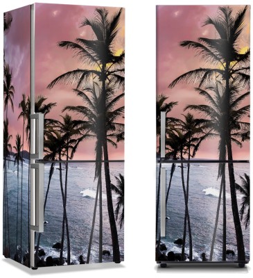 Φοίνικες στο τροπικό νησί, Φύση, Αυτοκόλλητα ψυγείου, 50 x 85 εκ. (44564)