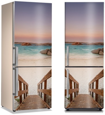 Σκαλοπάτια προς την αμμώδης παραλία, Φύση, Αυτοκόλλητα ψυγείου, 50 x 85 εκ.