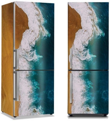 Κύματα σκάνε στην ακτή της θάλασσας, Φύση, Αυτοκόλλητα ψυγείου, 50 x 85 εκ.