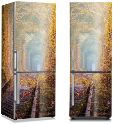 Γραμμές του τρένου στη φύση, Φύση, Αυτοκόλλητα ψυγείου, 50 x 85 εκ. (44575)