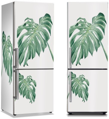Πράσινα τροπικά φύλλα, Φύση, Αυτοκόλλητα ψυγείου, 50 x 85 εκ.