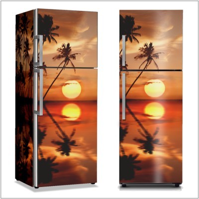 Αντανάκλαση ηλιοβασιλέματος, Φύση, Αυτοκόλλητα ψυγείου, 50 x 85 εκ.