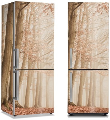 Μπεζ τοπίο δέντρων, Φύση, Αυτοκόλλητα ψυγείου, 50 x 85 εκ. (44584)