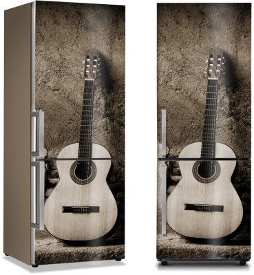 Λευκή κιθάρα, Vintage, Αυτοκόλλητα ψυγείου, 50 x 85 εκ.