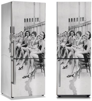 Κοπέλες στην αναμονή, Vintage, Αυτοκόλλητα ψυγείου, 50 x 85 εκ.