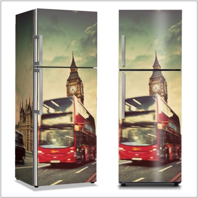 Κίνηση στο Λονδίνο, Vintage, Αυτοκόλλητα ψυγείου, 50 x 85 εκ.