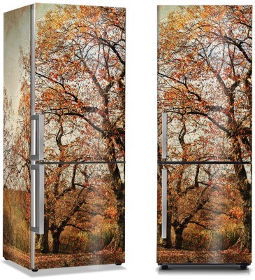 Φθινοπωρινά δέντρα, Vintage, Αυτοκόλλητα ψυγείου, 50 x 85 εκ. (44456)