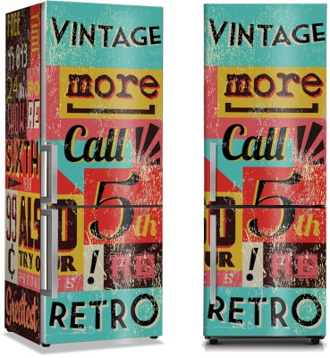 Ρετρό λογότυπα, Vintage, Αυτοκόλλητα ψυγείου, 50 x 85 εκ. (44472)
