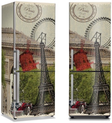 Εικόνες από το Παρίσι, Vintage, Αυτοκόλλητα ψυγείου, 50 x 85 εκ. (44487)
