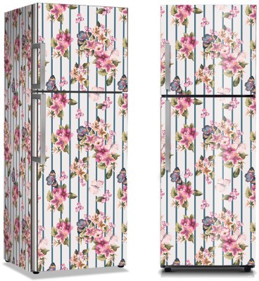 Λουλούδια ροζ, Μοτίβα, Αυτοκόλλητα ψυγείου, 50 x 85 εκ. (13717)