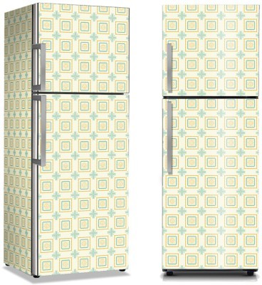 Ρετρό μοτίβο τετράγωνα, Μοτίβα, Αυτοκόλλητα ψυγείου, 50 x 85 εκ. (13726)