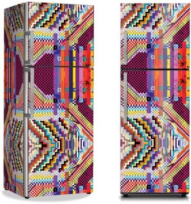 Μοντέρνο μοτίβο πολύχρωμο, Μοτίβα, Αυτοκόλλητα ψυγείου, 50 x 85 εκ. (16918)