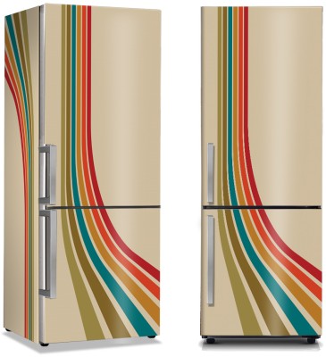 Colorful lines, Line Art, Αυτοκόλλητα ψυγείου, 50 x 85 εκ. (44676)