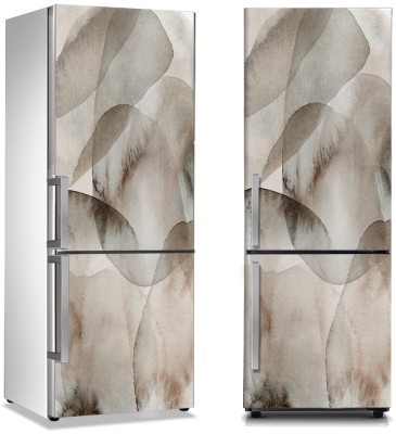 Beige watercolor formation, Line Art, Αυτοκόλλητα ψυγείου, 50 x 85 εκ. (44692)