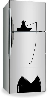 Houseart Fisherman, Mini Fridge Sticker, Αυτοκόλλητα ψυγείου, Small (30x74)