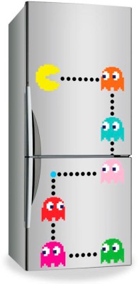 Houseart Pacman, Mini Fridge Sticker, Αυτοκόλλητα ψυγείου, Small (40x29)