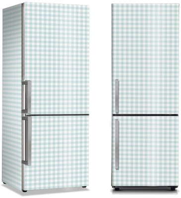 Γαλάζια Τετραγωνάκια, Μοτίβα, Αυτοκόλλητα ψυγείου, 50 x 85 εκ. (45972)
