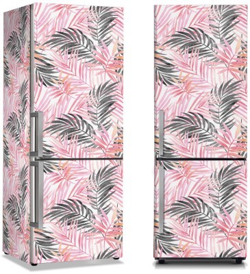 Ροζ Φύλλα, Μοτίβα, Αυτοκόλλητα ψυγείου, 50 x 85 εκ. (45994)