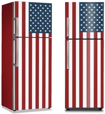 Σημαία Αμερικής, Πόλεις – Ταξίδια, Αυτοκόλλητα ψυγείου, 50 x 85 εκ. (9065)