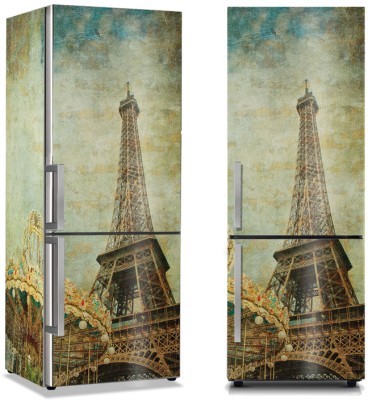 Πύργος του Άιφελ και καρουζέλ, Πόλεις – Ταξίδια, Αυτοκόλλητα ψυγείου, 50 x 85 εκ. (37718)