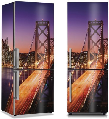 Γέφυρα στο Σαν Φρανσίσκο, Πόλεις – Ταξίδια, Αυτοκόλλητα ψυγείου, 50 x 85 εκ. (37722)