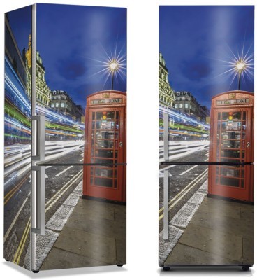 Houseart City Lights, Πόλεις - Ταξίδια, Αυτοκόλλητα ψυγείου, 50 x 85 εκ.