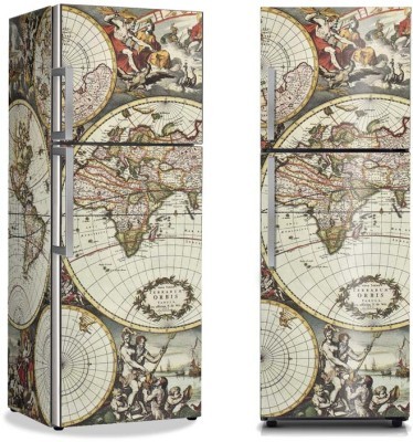 Χάρτης, Πόλεις – Ταξίδια, Αυτοκόλλητα ψυγείου, 50 x 85 εκ. (16860)