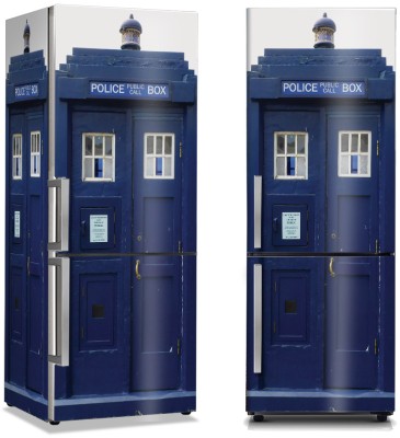 Houseart Police Box, Πόλεις - Ταξίδια, Αυτοκόλλητα ψυγείου, 50 x 85 εκ.