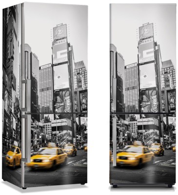Κίτρινα ταξί στην Νέα Υόρκη, Πόλεις – Ταξίδια, Αυτοκόλλητα ψυγείου, 50 x 85 εκ. (44402)