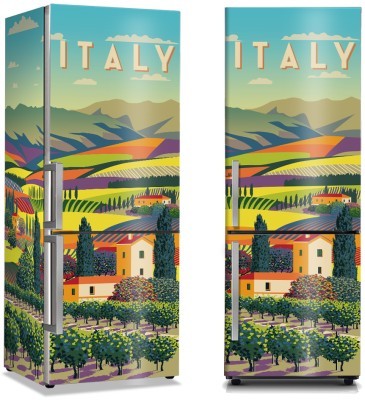 Χωριό της Ιταλίας, Πόλεις – Ταξίδια, Αυτοκόλλητα ψυγείου, 50 x 85 εκ. (44437)