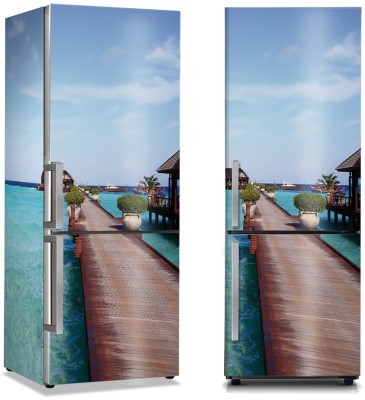 Όμορφη γέφυρα στις Μαλδίβες, Πόλεις – Ταξίδια, Αυτοκόλλητα ψυγείου, 50 x 85 εκ. (44443)