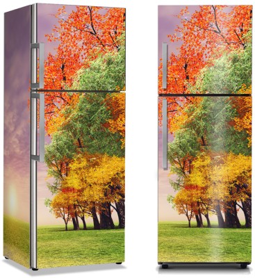 Φθινοπωρινό ηλιοβασίλεμα, Ζωγραφική, Αυτοκόλλητα ψυγείου, 50 x 85 εκ. (13581)