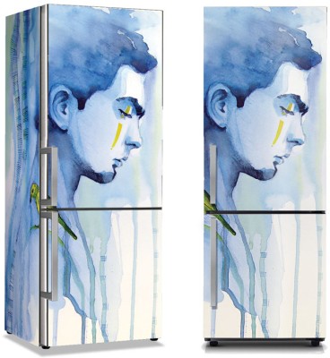 Νέαρος άνδρας, Ζωγραφική, Αυτοκόλλητα ψυγείου, 50 x 85 εκ. (19600)