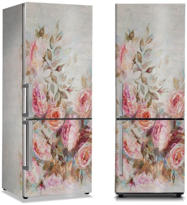 Pink Roses, Ζωγραφική, Αυτοκόλλητα ψυγείου, 50 x 85 εκ.
