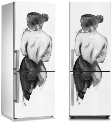 The Back Of A Lady, Ζωγραφική, Αυτοκόλλητα ψυγείου, 50 x 85 εκ.