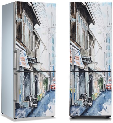 Το Στενάκι, Ζωγραφική, Αυτοκόλλητα ψυγείου, 50 x 85 εκ. (45898)