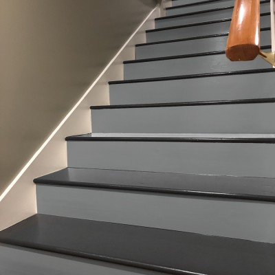 Houseart Concrete Grey, Χρώματα, Αυτοκόλλητα σκάλας, 90 x 12 εκ.