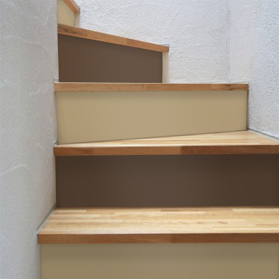 Sepia brown and Silk grey, Χρώματα, Αυτοκόλλητα σκάλας, 90 x 12 εκ.