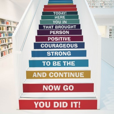 You did it, Φράσεις, Αυτοκόλλητα σκάλας, 90 x 12 εκ.