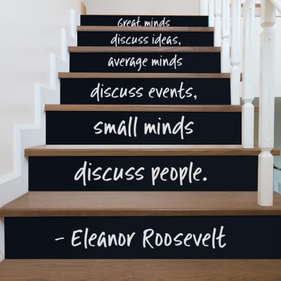 Houseart Φράση της Eleanor Roosevelt, Φράσεις, Αυτοκόλλητα σκάλας, 90 x 12 εκ.