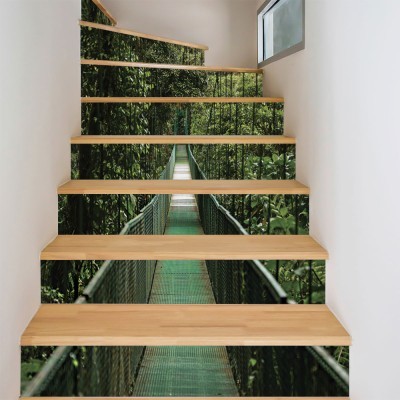 Πράσινη γέφυρα, Φύση, Αυτοκόλλητα σκάλας, 90 x 12 εκ. (54219)