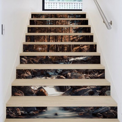 Ποτάμι, Φύση, Αυτοκόλλητα σκάλας, 90 x 12 εκ. (54098)