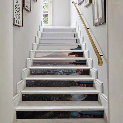 Τοπίο στην Ιαπωνία, Φύση, Αυτοκόλλητα σκάλας, 90 x 12 εκ.