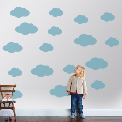Συννεφάκια Παιδικά Αυτοκόλλητα τοίχου Small Καρτέλα 119×100 cm (20037)