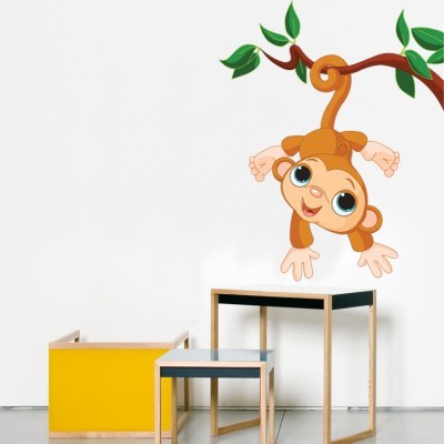 Πιθηκάκι, Παιδικά, Αυτοκόλλητα τοίχου, 55 x 67 εκ.