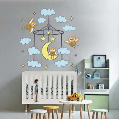 Όνειρα γλυκά συννεφάκια, Παιδικά, Αυτοκόλλητα τοίχου, 50 x 52 εκ.