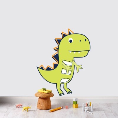 Green Dino, Παιδικά, Αυτοκόλλητα τοίχου, 36 x 45 εκ.